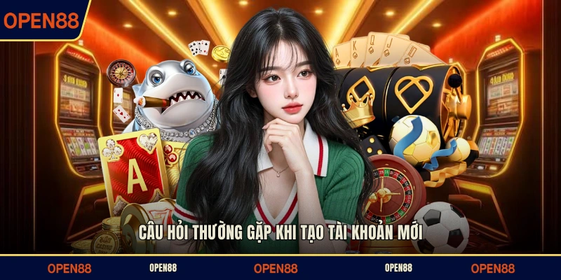 Câu hỏi thường gặp khi tạo tài khoản mới